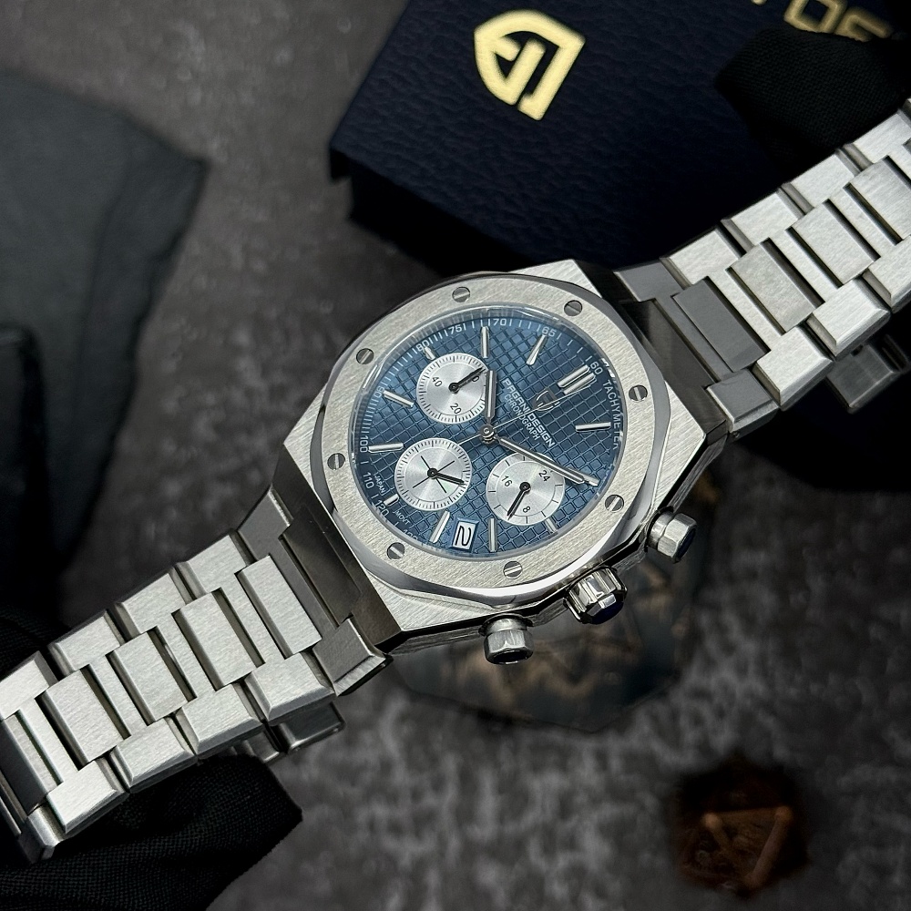 ⌚Купити Чоловічий годинник Pagani Design PD-1707 Silver-Blue за 4
